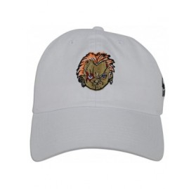 Baseball Caps Play Time Chucky Dad Hat Custom Embroidered Child's Play Dad Cap - White - CA189SRI99R $16.12