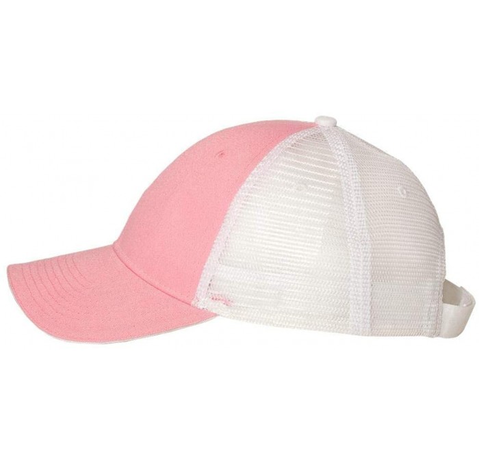 Baseball Caps Sandwich Trucker Cap - Pink/White - CM11J95LELD $9.01