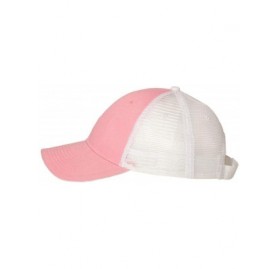 Baseball Caps Sandwich Trucker Cap - Pink/White - CM11J95LELD $9.01