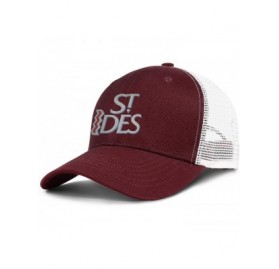 Baseball Caps Unisex St.Ides Logo Hat Adjustable Fitted Dad Baseball Cap Trucker Hat Cowboy Hat - Burgundy-70 - C618W4509WM $...