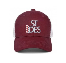 Baseball Caps Unisex St.Ides Logo Hat Adjustable Fitted Dad Baseball Cap Trucker Hat Cowboy Hat - Burgundy-70 - C618W4509WM $...