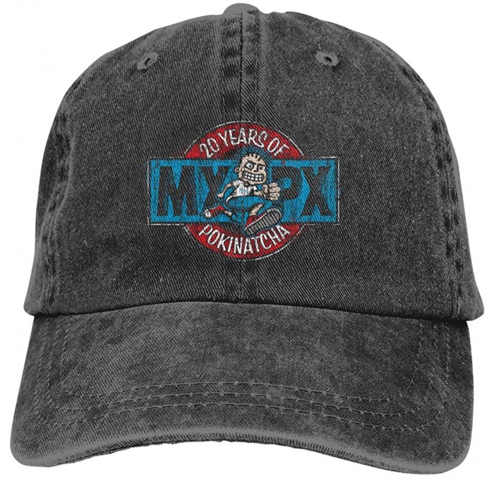 Baseball Caps Men's & Women Pigment Dyed Adjustable Jeans Baseball Cap with MxPx Logo - Black - C718X6ARZQO $13.86