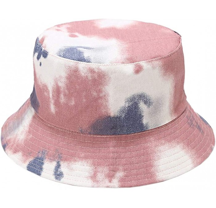 Bucket Hats Reversible Cotton Bucket Hat Multicolored Fisherman Cap Packable Sun Hat - Style 15 - CK197ZQTAC7 $25.37