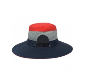 Sun Hats Women's Sun Hat Sun UV Protection Bucket Hat Boonie Safari Cap for Summer Beach - Red - C618R96W7D0 $12.45