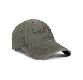 Baseball Caps Unisex Adjustable Buffalo-Trace-Whiskey-Logo-Symbol-Baseball Cap Cotton Flat Hat - Brown-60 - CY18U6A399T $12.70