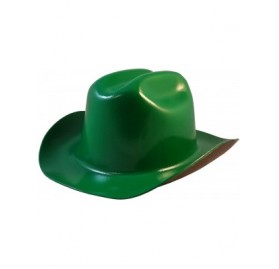 Cowboy Hats Western Cowboy Hard Hat with Ratchet Suspension (Dark Green) - Dark Green - CA189QK3XHU $31.88
