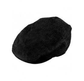 Newsboy Caps Corduroy Ivy Cap - Black - CS1147SKMYR $19.01