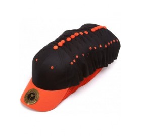 Baseball Caps 12-Pack Adjustable Baseball Hat - Black/Orange - CF127DPSI87 $24.74