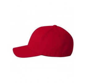 Baseball Caps Wool Blend Cap - Small/Medium (Red) - CH11NW6KMF9 $10.84