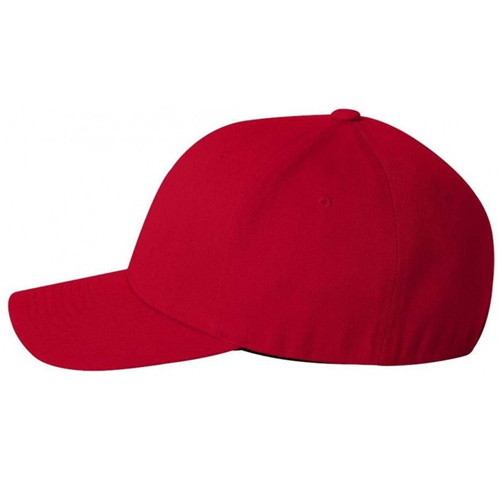 Baseball Caps Wool Blend Cap - Small/Medium (Red) - CH11NW6KMF9 $10.84