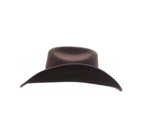 Cowboy Hats Shapeable Cattleman Cowboy Western Wool Hat- Silver Canyon - Brown - CV18KN6IC5A $46.90
