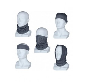 Balaclavas 4 Pcs Sun UV Protection Neck Gaiter Magic Face Cover Scarf for Mask Dust Wind Bandana Balaclava Headwear - C8197U2...