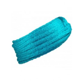 Cold Weather Headbands Womens Rib Stitch W/Twist Design Headband/Warmer (One Size) - Teal - CH12N4TPHVZ $11.65