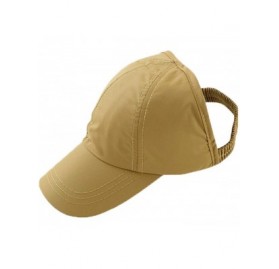 Baseball Caps Women's Summer Ponytail Half Baseball Cap Sunshade Outdoor Sports Hat - Ginger - CA12H26WHG1 $21.94