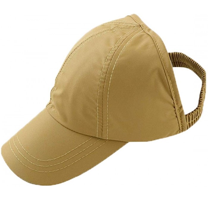 Baseball Caps Women's Summer Ponytail Half Baseball Cap Sunshade Outdoor Sports Hat - Ginger - CA12H26WHG1 $35.98
