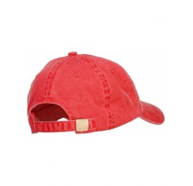 Baseball Caps Vintage I Love Pizza Washed Cotton Baseball Cap Adjustable Hat - Red - CB12N2534SB $12.17
