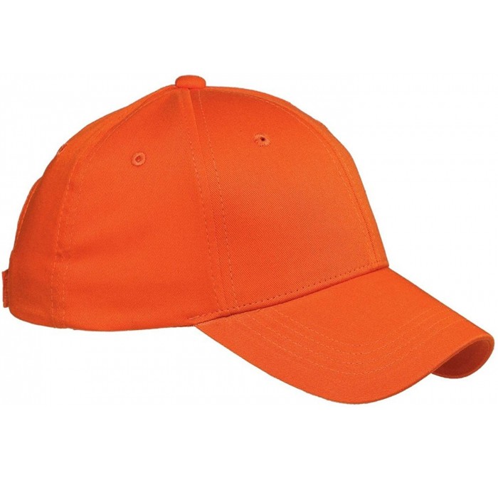Baseball Caps 6-Panel Structured Twill Cap (BX020) - Orange - CE115S2H6VD $9.40