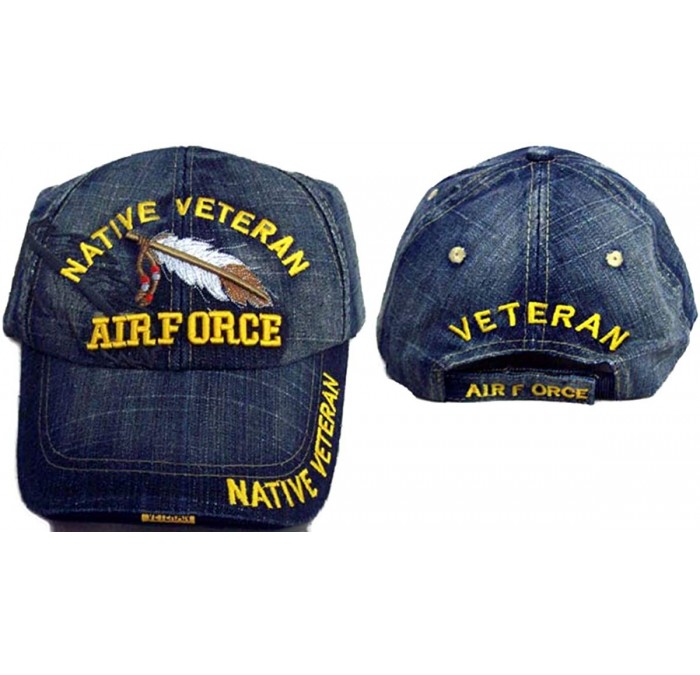 Baseball Caps Native Pride Baseball Caps Hats Native Veteran Air Force Embroidered (CapNp700AF Z) - CP129DWHYXX $13.25