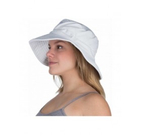 Sun Hats Women's White Bucket Hat - CM18592M8G8 $32.16