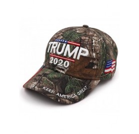 Baseball Caps Keep America Great Hat Donald Trump President 2020 Slogan with USA Flag Cap Adjustable Baseball Cap - C418U5ZY9...
