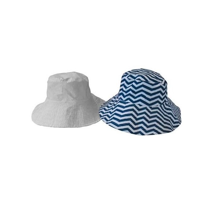 Sun Hats Sun Lily Reversible Sun Hat with Tote - Womens (Harbor Coast) - Harbor Coast - CS11C6IKHAX $31.18