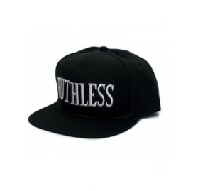 Baseball Caps Ruthless Records Embroidered Vintage 90's Adult One Size Flat Bill Hat Cap Black - CC18779DGRT $14.87