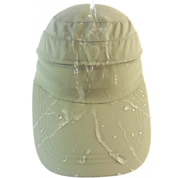 Sun Hats Nanotechnology Waterproof Protection - Khaki - C312H8S6PLV $48.98