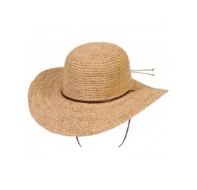 Sun Hats Conner Hats Women's Tuscany Wide Brim Summer Straw Hat- Natural- One Size - C71162VI1A3 $44.65