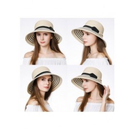 Sun Hats UV Protection Sun Hats Packable Summer Hat Women w/Ponytail Chin Strap 55-61CM - 99054_beige(with Face Shield) - C01...