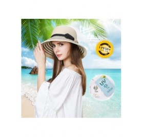 Sun Hats UV Protection Sun Hats Packable Summer Hat Women w/Ponytail Chin Strap 55-61CM - 99054_beige(with Face Shield) - C01...