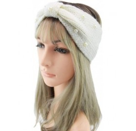 Cold Weather Headbands Knitted Headband Accessories Knitting Hairband - White - CO18AH3GHHA $9.67