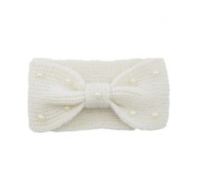 Cold Weather Headbands Knitted Headband Accessories Knitting Hairband - White - CO18AH3GHHA $9.67