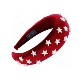 Headbands Women Hairband Cute Sponge Velvet Star Headband Hair Accessories Hair Head Hoop - Red - C618U2YQ7D0 $11.47