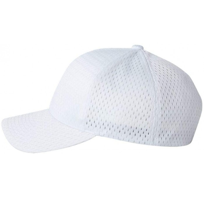 Baseball Caps Athletic Mesh Cap - 6777 - White - C711H7ODPUB $20.08