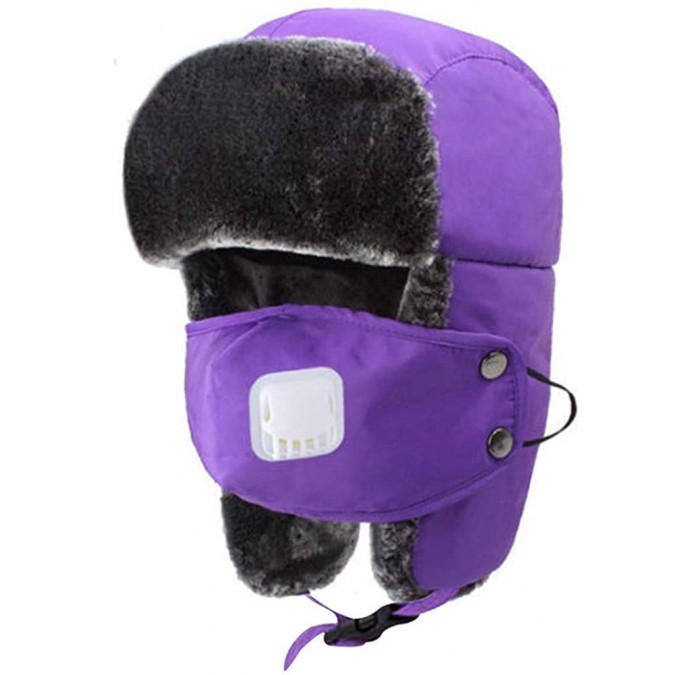 Rain Hats Unisex Winter Trooper Hat Hunting Hat for Men and Women Ushanka Ear Flap Chin Strap and Windproof Mask - C818YC02DG...