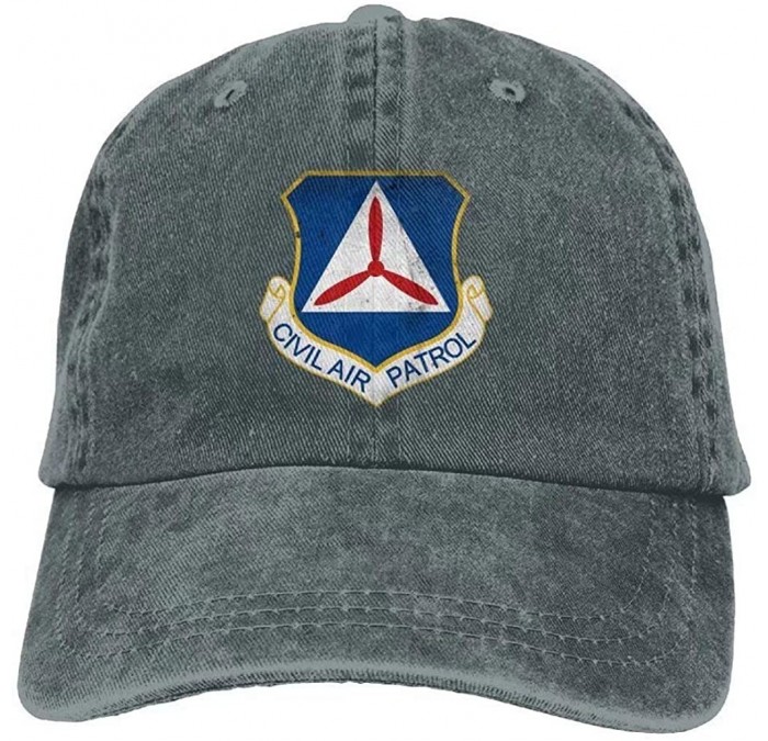 Skullies & Beanies Civil Air Patrol Command Men & Women Cool Sun Hats Fashion Adjustable Denim Jeans Baseball Caps - Deep Hea...