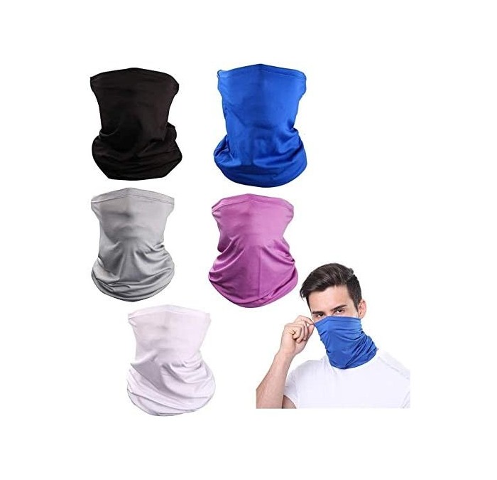 Balaclavas Mask Dust Breathable Protection Lightweight Windproof - 5pack(solid) - CQ1980H22SQ $21.06