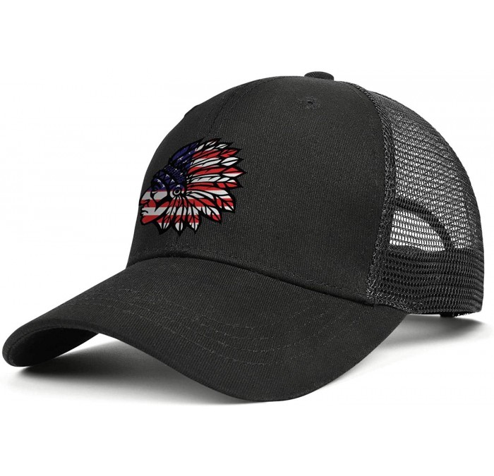 Baseball Caps Men/Women Duck Tongue Hats Lineman American Flag Electric Cable Lineman Adjustable Mesh Sandwich Cap - CQ18UEA4...