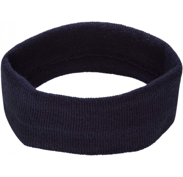Skullies & Beanies USA Made Stretch Headband - Navy Blue - CT1885XXY9I $26.54