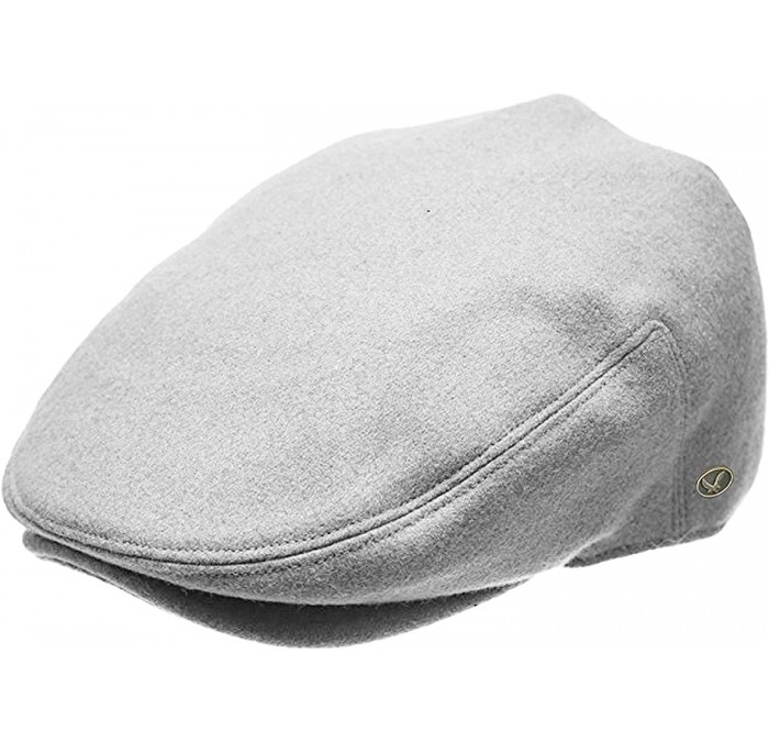 Skullies & Beanies Men's Premium Wool Blend Classic Flat IVY newsboy Collection Hat - 1581-l. Gray - C11865KSGN3 $15.77