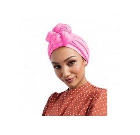 Headbands Chiffon Hair Wrap for Women Long Headwear-Travel Beach Coverup Head Scarves Rose Red - CO196IUIG94 $8.94