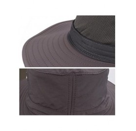 Sun Hats Wide Brim Cowboy Hat Unisex Foldeable Cap Sun Block UPF50+ Golf Fishing Hiking- Camping - A Light Gray - CW12L20TGUD...