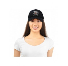 Baseball Caps Trick or Treat Hat Womens Halloween Baseball Cap - Black - CQ18ZG740OA $18.10