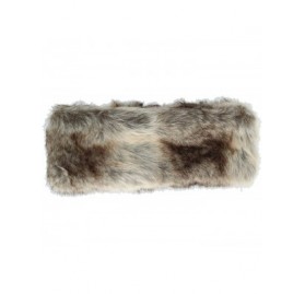 Headbands Women's Faux Fur Headband with Fleece Lining - Wolf - CE18IXA6UZ2 $14.26