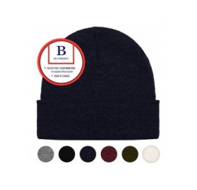 Skullies & Beanies Merino Wool Beanie Hat -Soft Winter and Activewear Watch Cap - Dark Navy - CA187OAGYQ7 $12.71