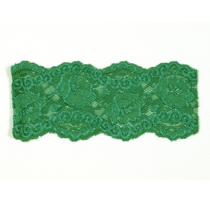 Headbands Ally Rose Stretch Lace Headband One Size 2.5 Inches Wide Emerald - Emerald - CL11MFXC5BT $20.01