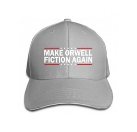 Baseball Caps Make Orwell Fiction Again Trucker Hat Baseball Cap Adjustable Sandwich Hat - Gray35 - CT18YOKROSR $11.54