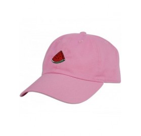 Baseball Caps Watermelon Cap Hat Fruit Dad Fashion Baseball Adjustable Style Unconstructed New - Lt Pink - CA182A9WEAK $10.67