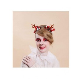 Headbands Christmas Reindeer Antlers Headband Hair Clips Hair Hoop Girl Beauty Headdress - Antlersf - C418YOOW8MX $11.45