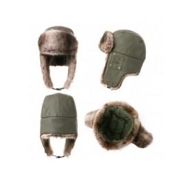 Bomber Hats Men's Faux Fur Trapper Hunting Hat with Earflap Mask Russian Ushanka - 99711_armygreen - C718KHYWGW0 $27.91
